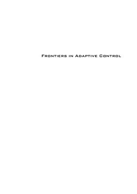 Cong S. (ed.) Frontiers in Adaptive Control