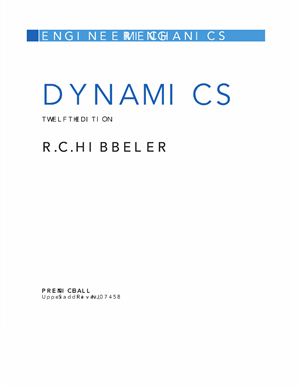 Hibbeler R.C. Engineering Mechanics: Dynamics