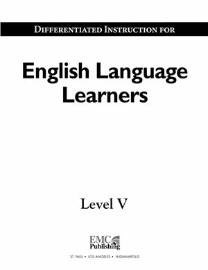 EMC Publishing. Differentiated Instruction for English Language Learners Level V