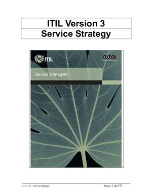 OGC - ITIL v3 - Service Strategy