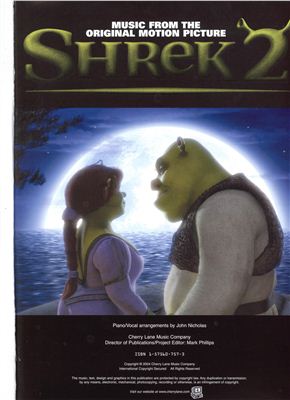 Shrek 2. Сборник песен из мультфильма Шрек - 2
