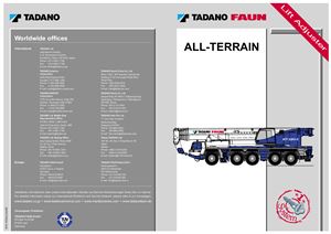 Вседорожный автомобильный кран Tadano Faun ATF 220G-5 (Техническое описание + Чертеж)