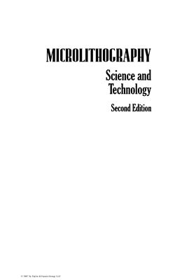 Suzuki K., Smith B.W. Microlithography - Science and Technology