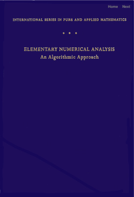 ConteS.D., Carl de Boor Elementary numerical analysis an algorithmic approach (Third Edition)