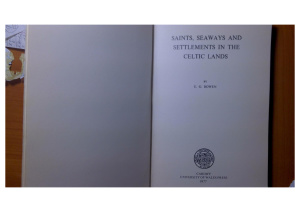 Bowen E.G. Saints, Seaways and Settlements in the Celtic Lands