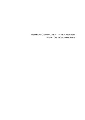 Asai K. (ed.) Human-Computer Interaction. New Developments