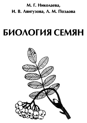 Николаева М.Г., Лянгузова И.В., Поздова Л.М. Биология семян