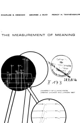Osgood C.E., Suci G.J., Tannenbaum Percy H. The measurement of meaning