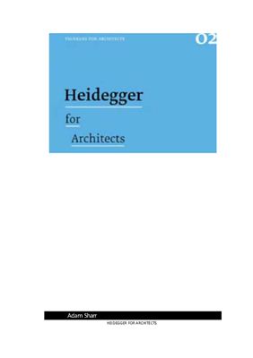 Adam Sharr Heidegger for Architects