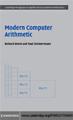 Brent R.P., Zimmermann P. Modern Computer Arithmetic