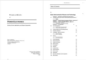 Barry W. Williams Principles and Elements of Power Electronics. Devices, Drivers, Applications, and Passive Components