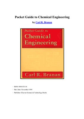 Branan Carl R. Pocket Guide to Chemical Engineering