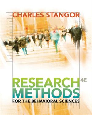 Stangor C. Research Methods for the Behavioral Sciences