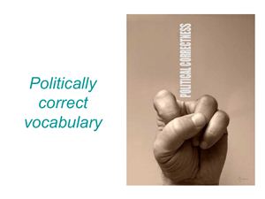 Politically correct vocabulary