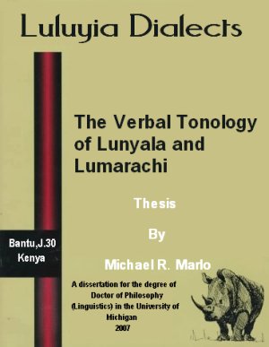 Marlo Michael R. The Verbal Tonology of Lunyala and Lumarachi