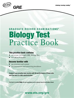 Graduate Record Examination. Biology test practice book