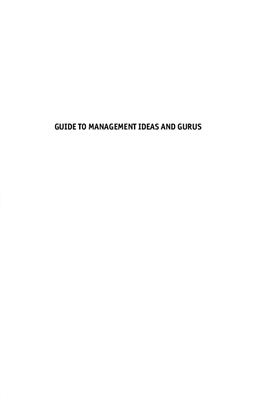 Hindle T. Guide to Management Ideas and Gurus