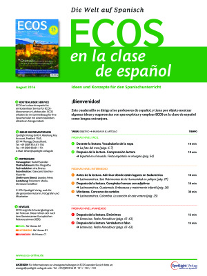 Ecos en la clase de español 2016 №08 (Методическая разработка для преподавателей)