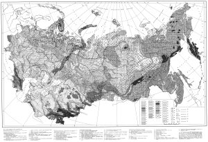 Карта морфоскульптур территории СССР