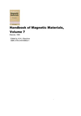 Buschow K.H.J. Handbook of Magnetic Materials, Volume 07