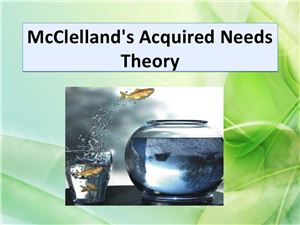 McClelland's Acquired Needs Theory (Теория мотивации МакКлелланда)