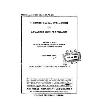 Moy Bertram K. Thermochemical evaluation of advanced gun propellants