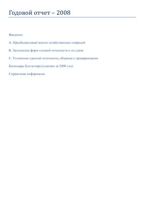 Новоселов К., Разгулин С., Лапина А. Годовой отчет 2008 (Раздел А)