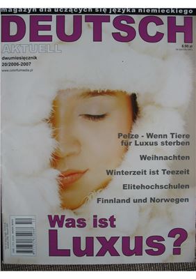 Deutsch Aktuell 2006-2007 №20 Декабрь-Январь