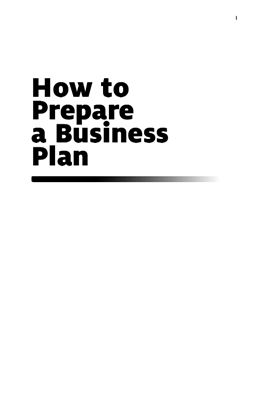 Blackwell E. How to Prepare a Business Plan