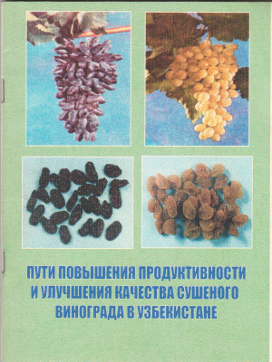 Мирзаев М.М. Пути повышения продуктивности и улучшения качества сушеного винограда в Узбекистане
