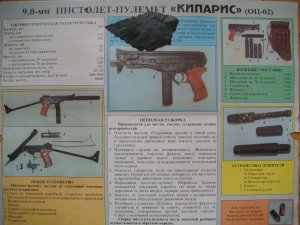 9 мм пистолет-пулемет Кипарис (ОЦ-02) (Плакат)