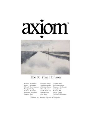 Bronstein M. Axiom: Volume 10.2: Axiom Algebra: Categories