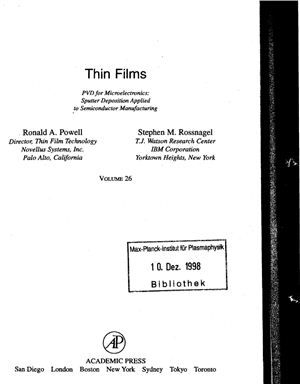 Powell R.A., Rossnagel S.M. Thin Films