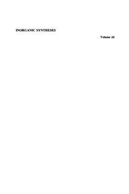 Inorganic syntheses. Vol. 24