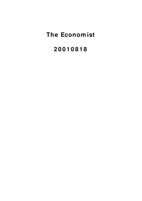 The Economist 2001.08 (August 18 - August 26)
