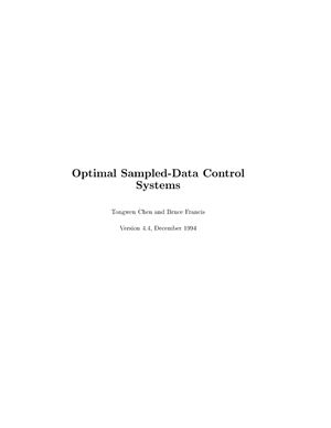 Chen T., Francis B. Optimal Sampled-Data Control Systems