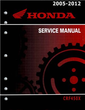Honda. Service Manual Crf450x (2005-2012)