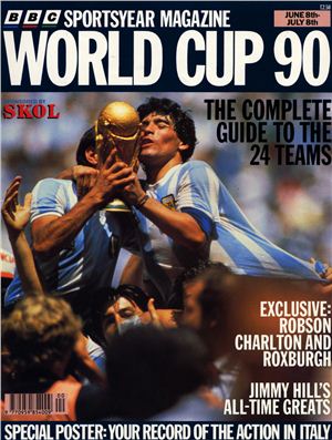 Sports Year Magazine 1990 World Cup 90