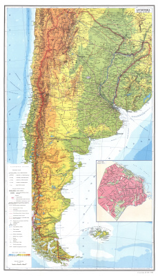 Аргентина. Справочная карта