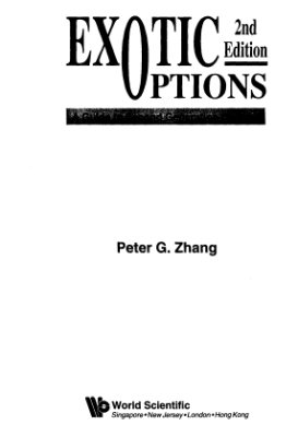 Zhang P. Exotic Options