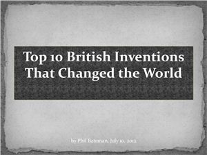 10 British inventions