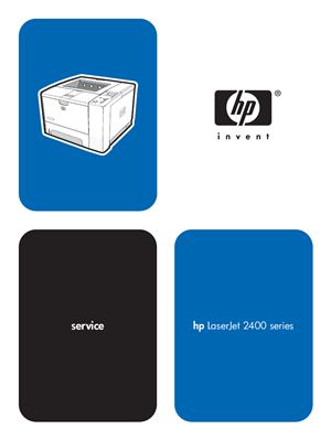 HP LaserJet 2410, 2420, 2430 Printer. Service Manual
