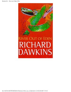 Dawkins R. River out of Eden: A Darwinian view of life