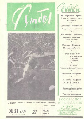 Футбол 1961 №21