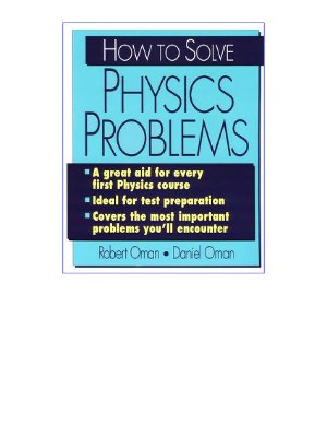 Oman R.M., Oman D.M. How to Solve Physics Problems