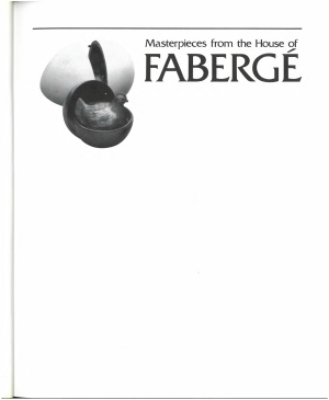 Solodkoff A. von. Masterpieces from the House of Fabergé