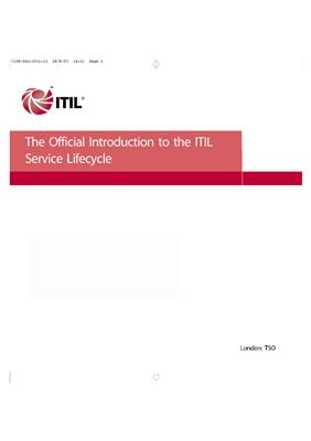 OGC - ITIL v3 - Service Lifecycle - Introduction ITIL