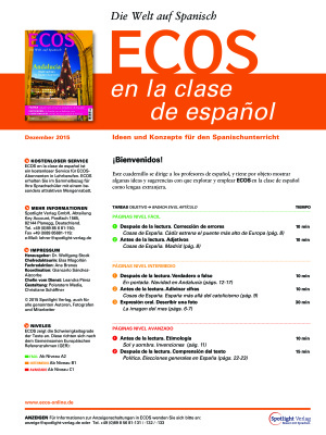 Ecos en la clase de español 2015 №12 (Методическая разработка для преподавателей)