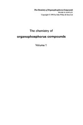 Hartley F.R. (ed.) The chemistry of organophosphorus compounds. V.1. Primary, secondary and tertiary phosphines, polyphosphines and heterocyclic organophosphorus (III) compounds [The chemistry of functional groups]
