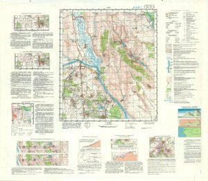 Учебная топографическая карта У-34-37-В Снов